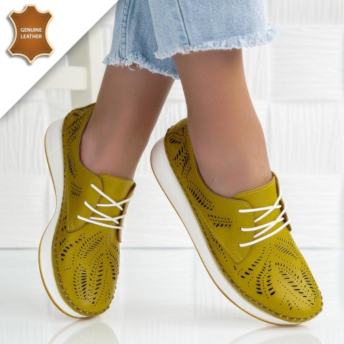 Обувки Flora Yellow