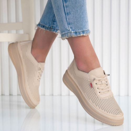 Обувки Mika Beige