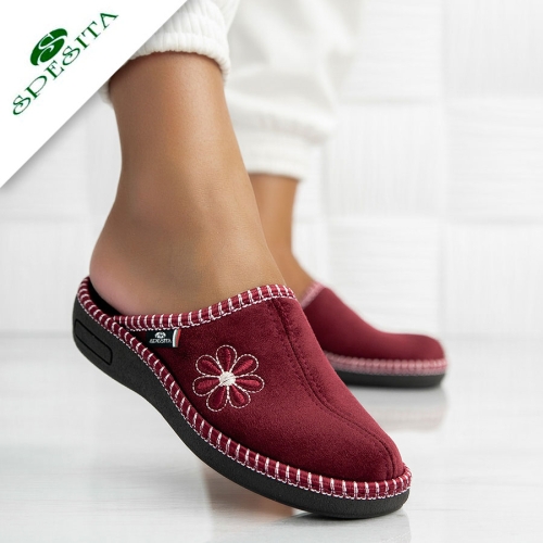 Пантофи Fanny Wine Red