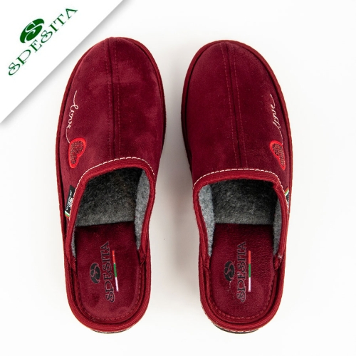Пантофи Heart Wine red