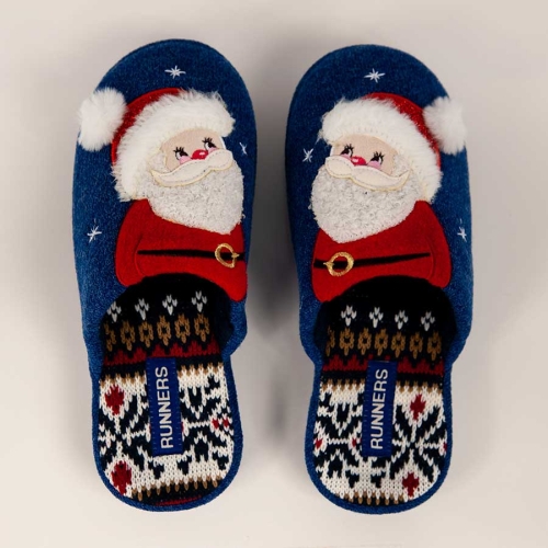 Пантофи Santa Claus Blue