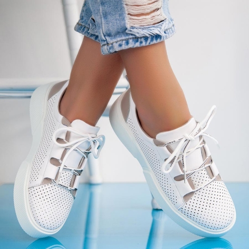  Обувки Carrie White/Beige